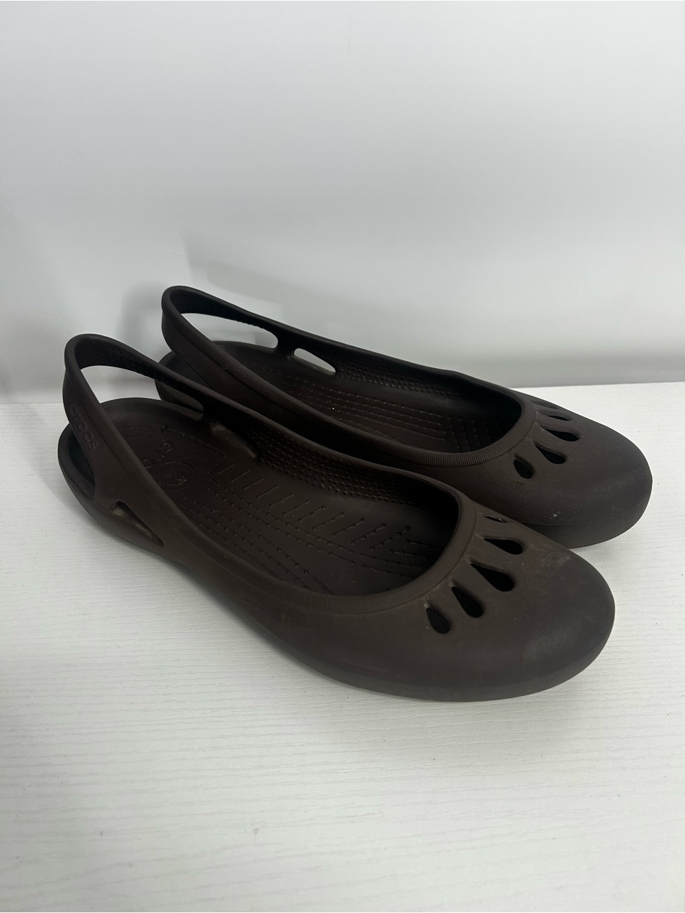 Crocs Women's Malindi Ballet Brown Flats Size 11
